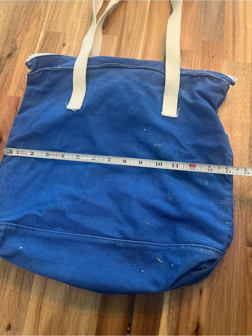 Vintage Gitano Blue canvas Tote Bag 80s 90s